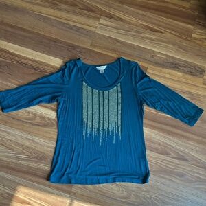 Christopher and Banks 3/4 sleeve top